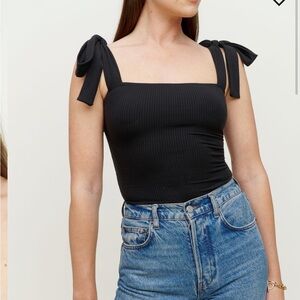 NWT Reformation Canyon Tie Strap knit tank top XS